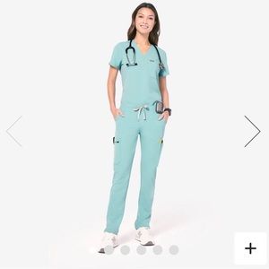 FIGS SCRUBS FRESH AQUA YOLA XSP PANTS
